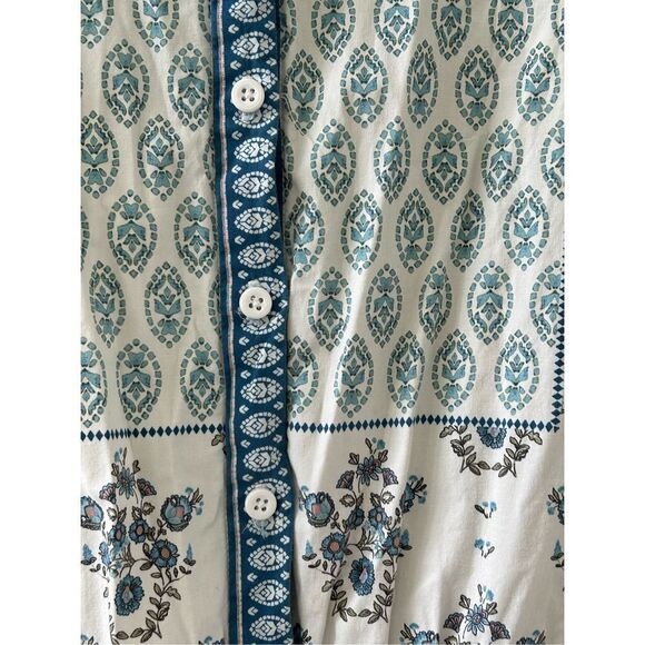 Gal Meets Glam Collection Eden Jumpsuit Women’s Blue Combo Sleeveless Size 16 - Picture 9 of 11